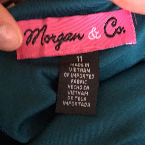 Long Jade Green Dress with Cross Straps - Picture 6 of 6